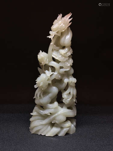 Chinese carved jade figure.