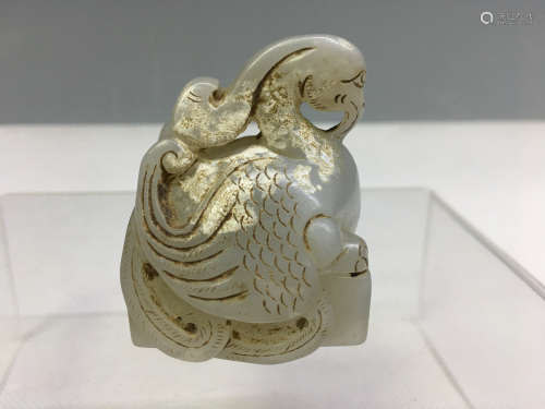 Chinese carved jade seal.