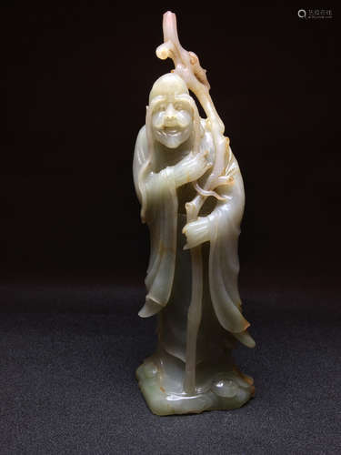 Chinese carved jade luohan.