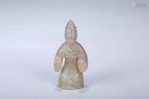Chinese carved jade figure.