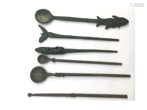 5 Ancient Roman Bronze Medical tools
