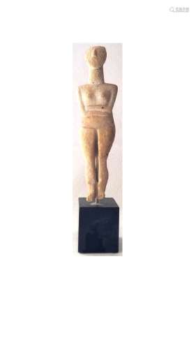 Ancient Cycladic Greek Stone Female Figure