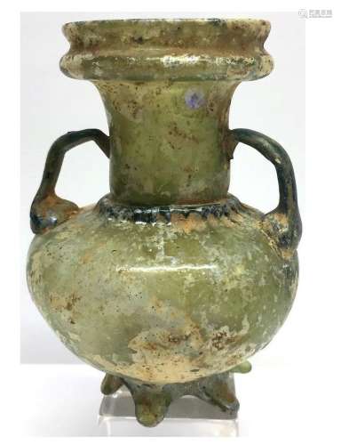 Ancient Roman Glass Unusual Sprinkler Flask