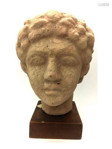 Ancient Roman Clay Hollow head