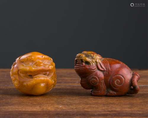 CHINESE SOAPSTONE FOOLIONS