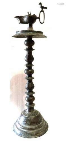 Islamic persian Seljuk Bronze Oil Lamp Stand