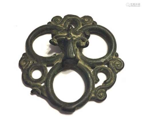 Ancient Luristan bronze harness Ring