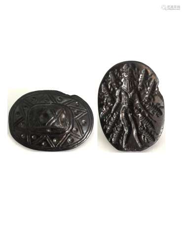 Ancient Assyrian Hematite Stamp Seal