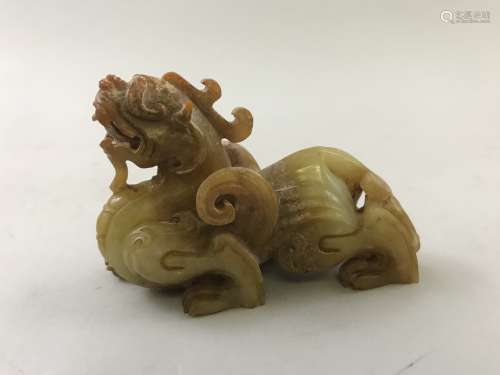 A Carved Jade Pixie