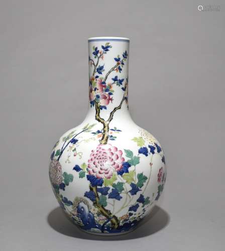 Qianlong Mark, A Doucai Vase