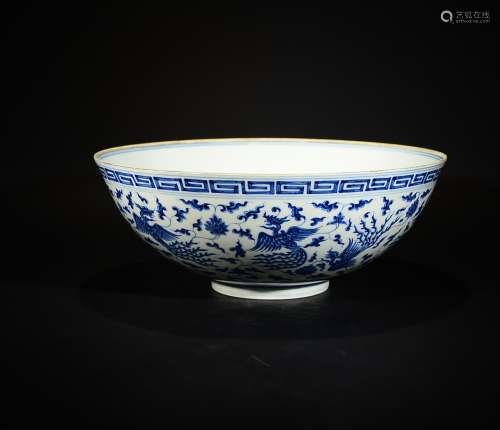 Chenghua Mark, A Large Blue and White Bowl