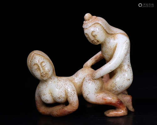 A HETIAN JADE FIGURE