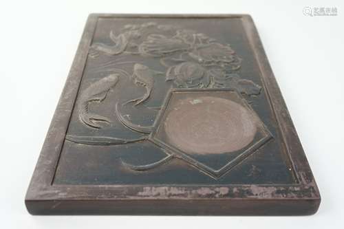 LOTUS&FISH PATTERN DUANYAN INK SLAB