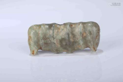 A Chinese Carved Jade handle