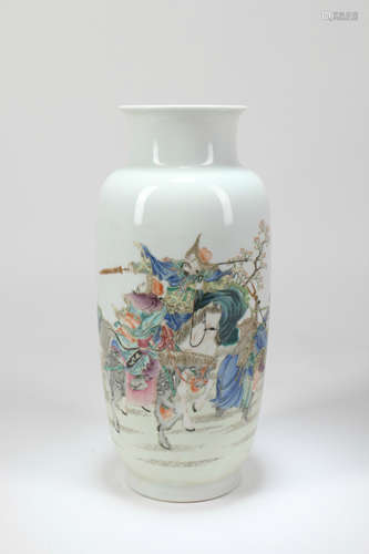 A Chinese Famille-Rose Porcelain Vase