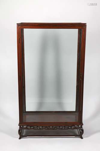 A Chinese Rosewood Showcase