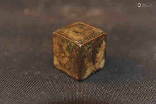 A Chinese Bronze Seal Box