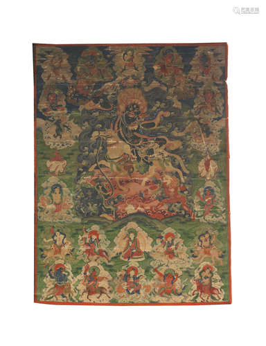 17th century A thangka of Shri Devi