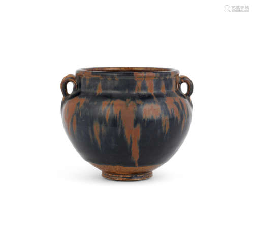 13th century A Henan russet-splashed black-glazed jar