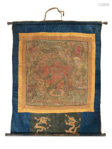 China, 18th/19th century  A rare thangka of Ganapati