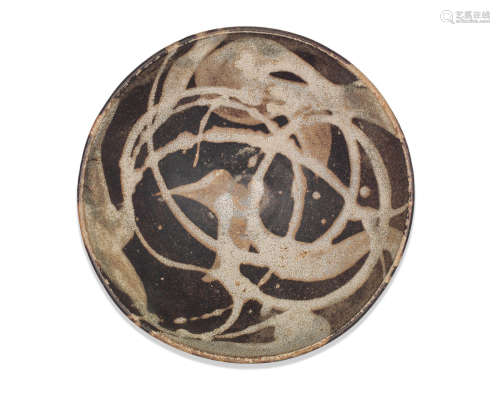 Southern Song Dynasty  A Jizhou slip-decorated tea bowl