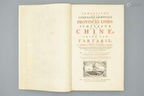 NIEUHOFF, JAN: AN EMBASSY FROM THE EAST-INDIA COMPANY OF THE UNITED PROVINCES, FRENCH TRANSLATION, 1665
