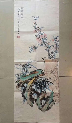 A TRADITIONAL CHINESE PAINTING, BY LANFANG MEI