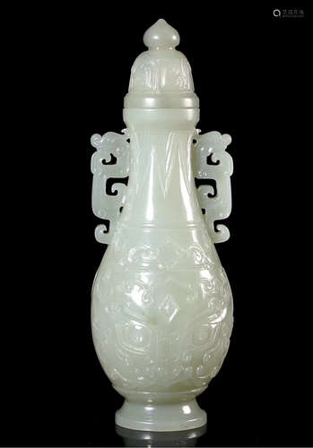 A HETIAN JADE VASE