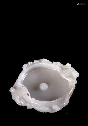 A HETIAN JADE CARVING BASIN