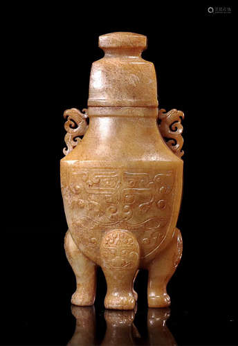 A HETIAN JADE  VASE