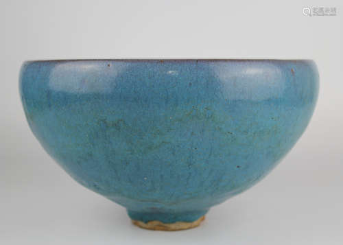 1900s A JUNYAO BLUE GLAZED BOWL