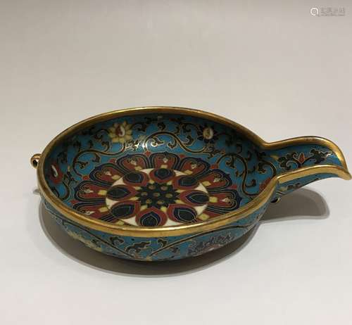 Chinese Cloisonne Enamel Bronze Pot With Mark