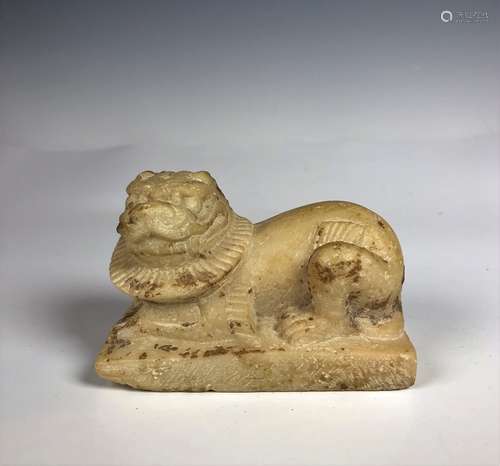 Stone Carving of A Lion