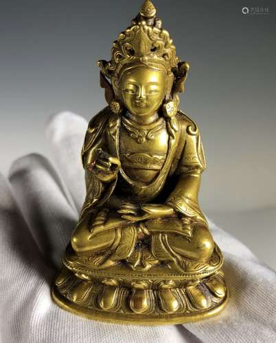 Gilt Bronze Figure Of Shyama Tara