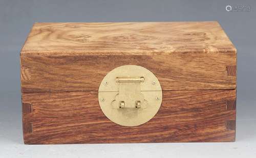 A HUANG HUA LI MU JEWELRY BOX