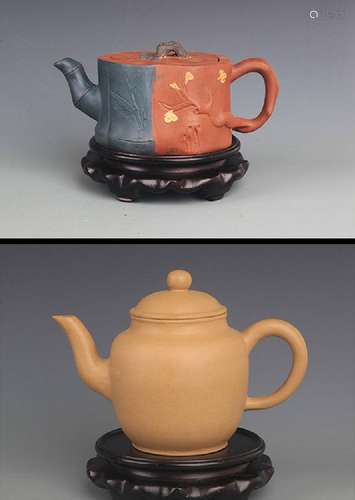 GROUP OF TWO ZISHA TEAPOT