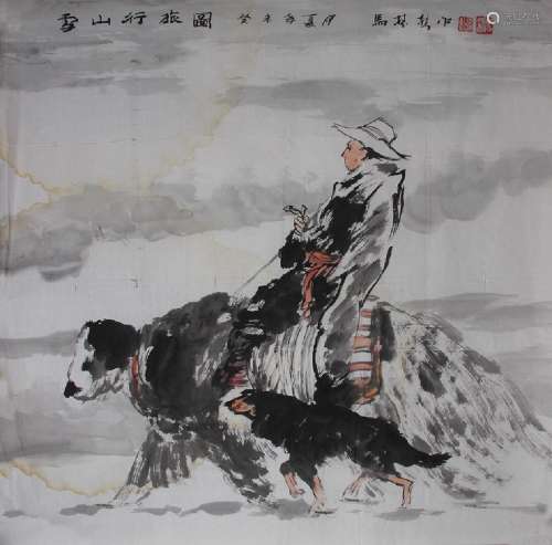 MA ZHEN SHENG CHINESE PAINTING ATTRIBUTED TO
