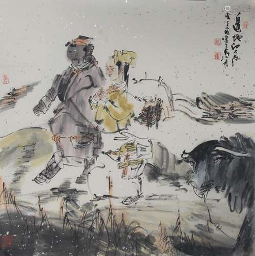 ZHANG JIANG ZHOU CHINESE PAINTING ATTRIBUTED TO