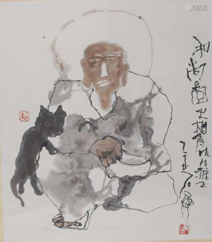 SHI HU CHINESE PAINTING ATTRIBUTED TO