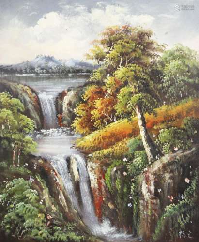 A FINE YANG GUANG OIL PAINTING