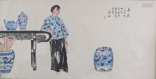 XIAO HE CHINESE PAINTING ATTRIBUTED TO