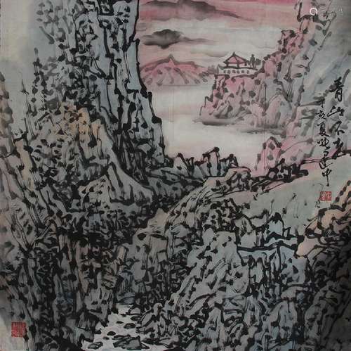 ZHANG JIAN ZHONG CHINESE PAINTING ATTRIBUTED TO