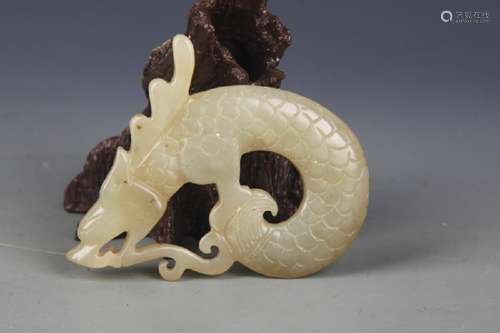 COPY OF ROUND DRAGON FIGURE JADE PENDANT