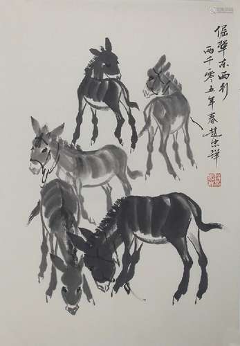 ZHAO ZHONG XIANG CHINESE PAINTING ATTRIBUTED TO