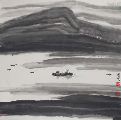 LIN YI MING CHINESE PAINTING ATTRIBUTED TO