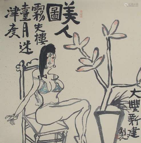 ZHU XIN JIAN CHINESE PAINTING ATTRIBUTED TO