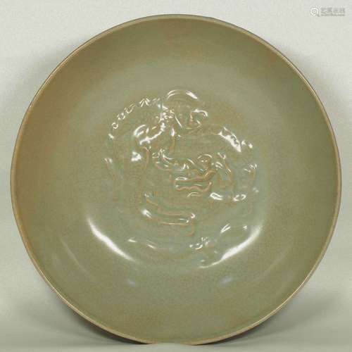 Celadon Bowl with Dragon Design, Northern Song Dynasty