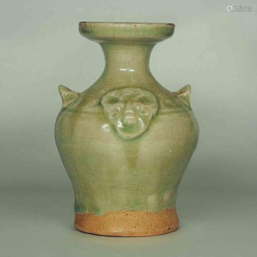 Yue Celadon Hu-form Water Pot, Eastern Jin Dynasty