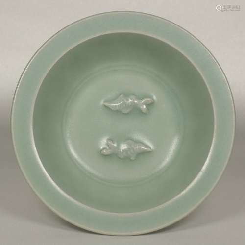 Longquan Bowl with Twin Fish and Lotus Design, Southern Song Dynasty