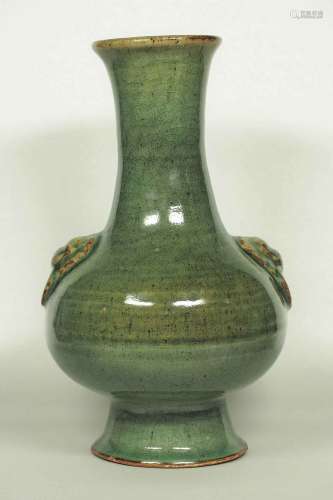 Longquan Hu-Form Vase, Southern Song Dynasty